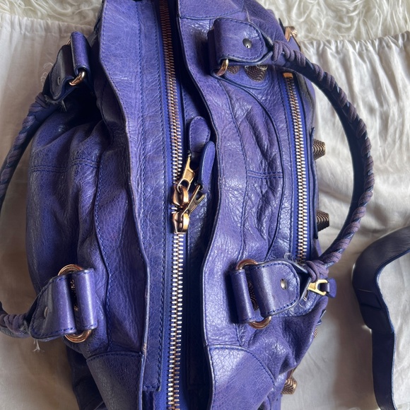 Price Firm - Authentic Balenciaga Giant Part Time in Bleu Lavande Lambskin - Picture 8 of 16